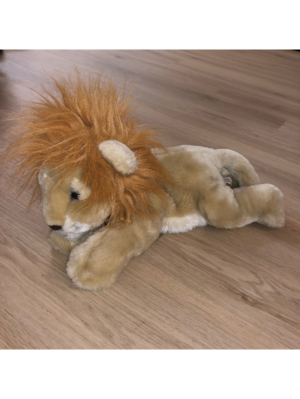 ANIMAL ALLEY TOYS R US COMMONWEALTH 2000 VINTAGE LION PLUSH 17” STUFFED ANIMAL
